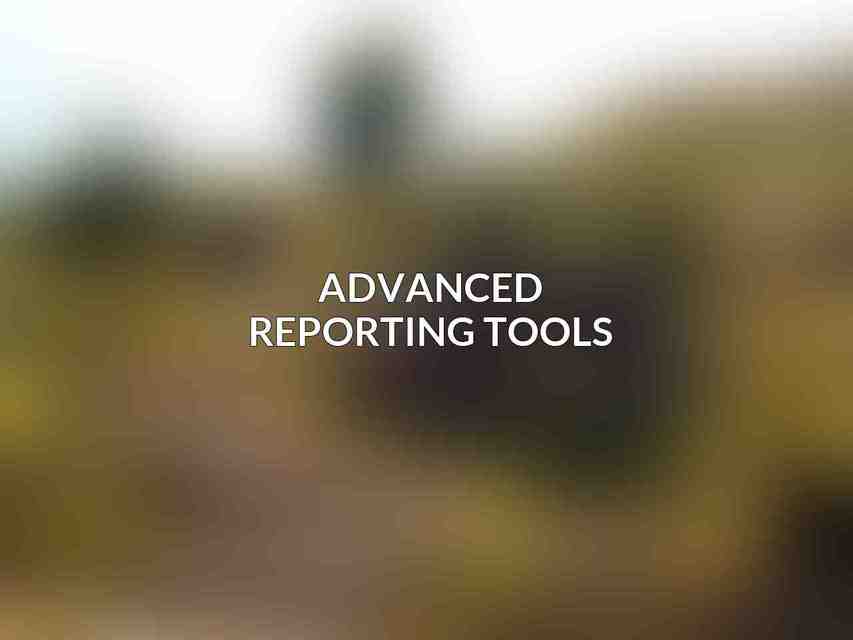 Advanced Reporting Tools