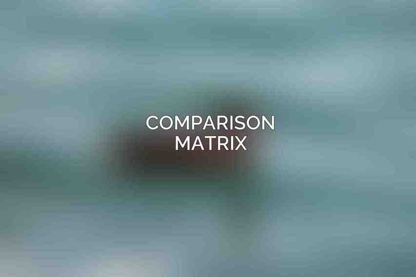 Comparison Matrix