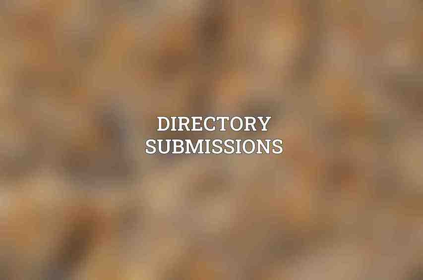 Directory Submissions
