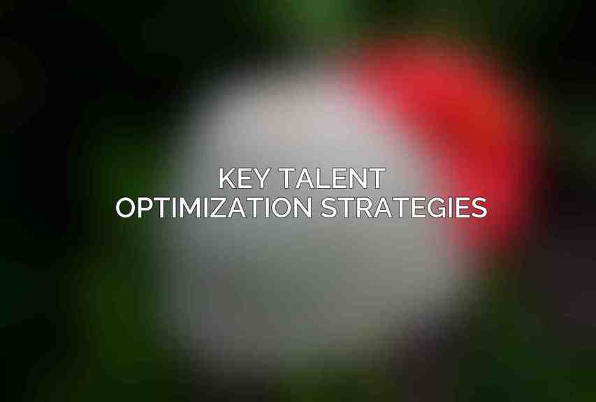 Key Talent Optimization Strategies