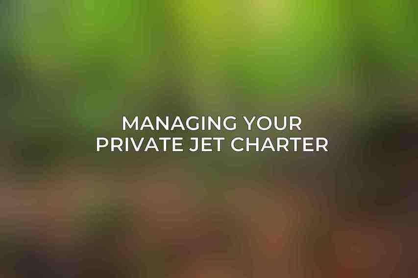Managing Your Private Jet Charter