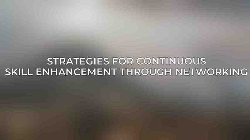 Strategies for Continuous Skill Enhancement through Networking