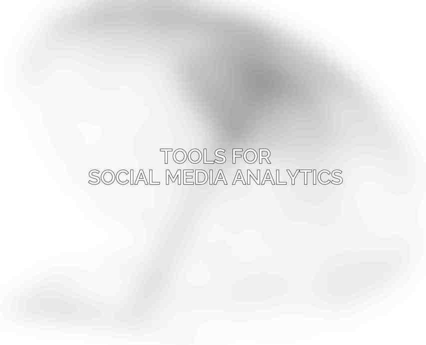 Tools for Social Media Analytics
