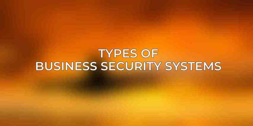 Types of Business Security Systems