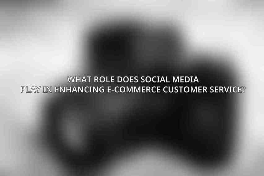 What role does social media play in enhancing e-commerce customer service?