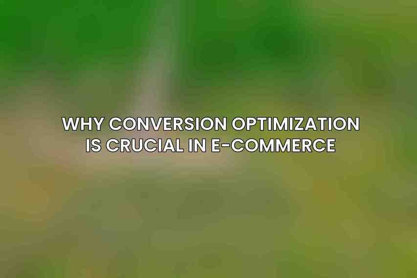 Why Conversion Optimization is Crucial in E-Commerce