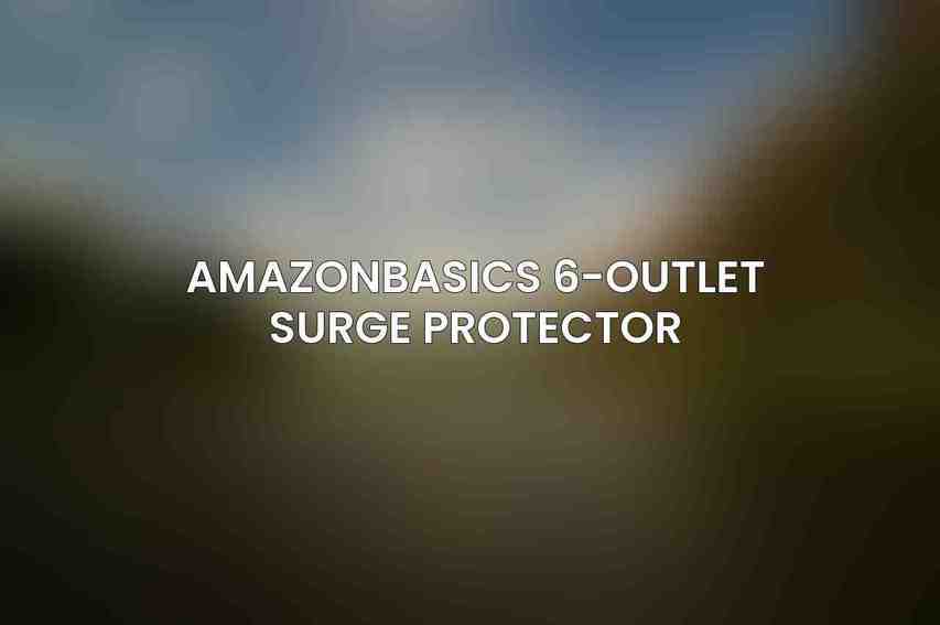 AmazonBasics 6-Outlet Surge Protector
