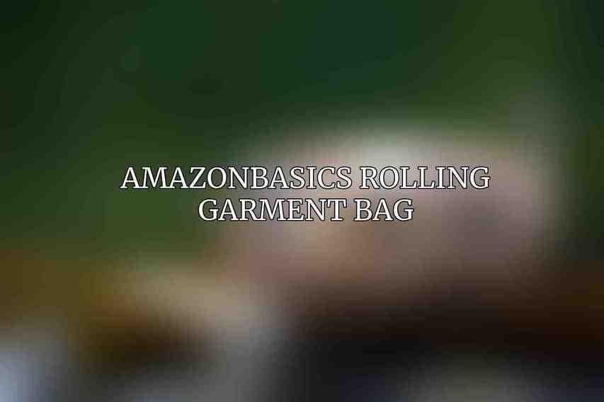 AmazonBasics Rolling Garment Bag