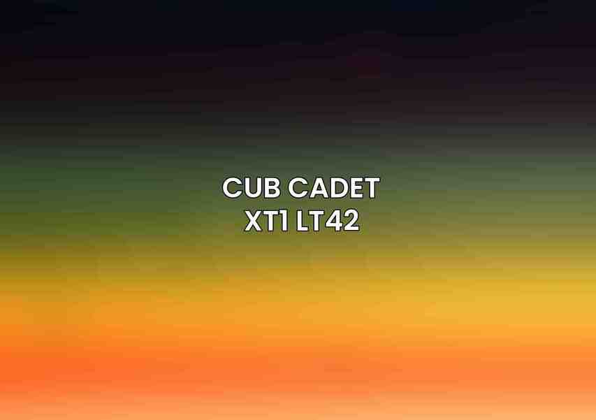 Cub Cadet XT1 LT42