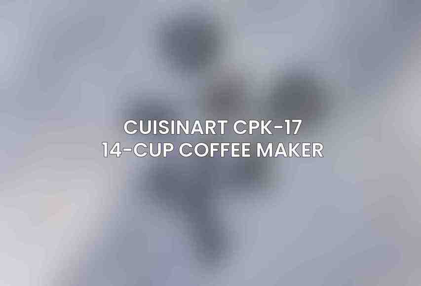 Cuisinart CPK-17 14-Cup Coffee Maker
