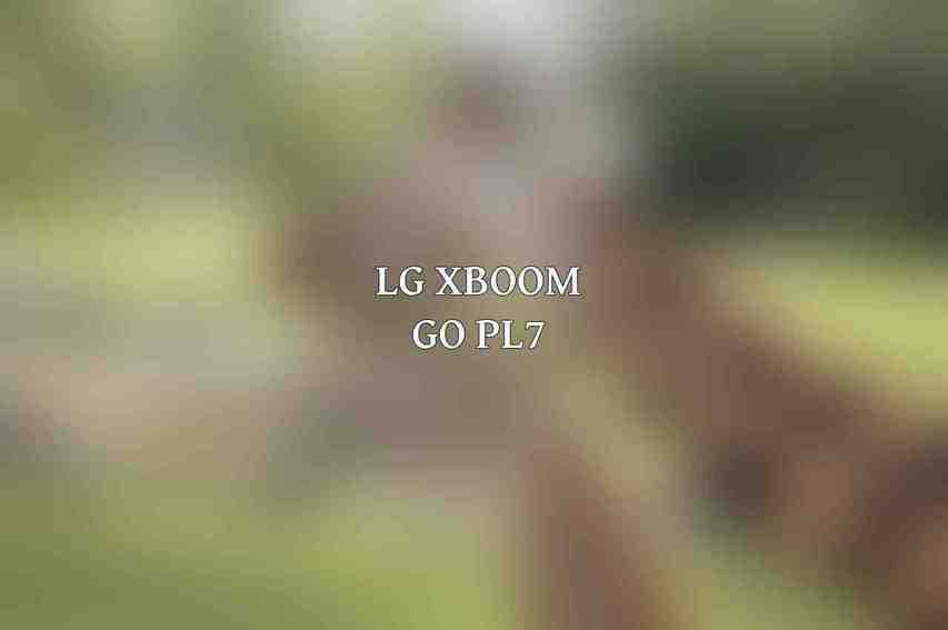 LG XBoom Go PL7