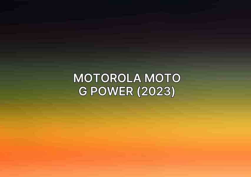 Motorola Moto G Power (2023)