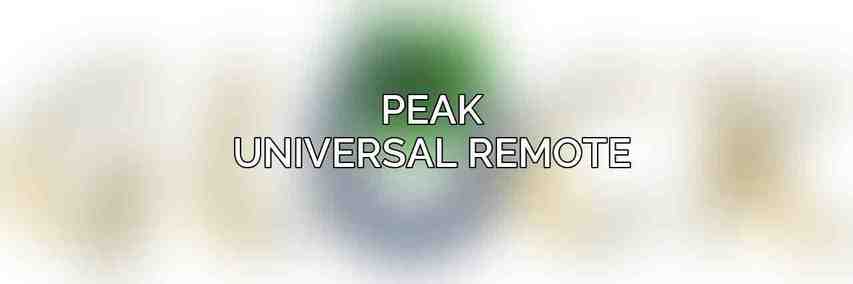 PEAK Universal Remote