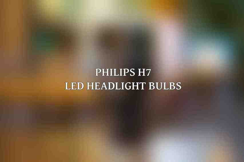 Philips H7 LED Headlight Bulbs