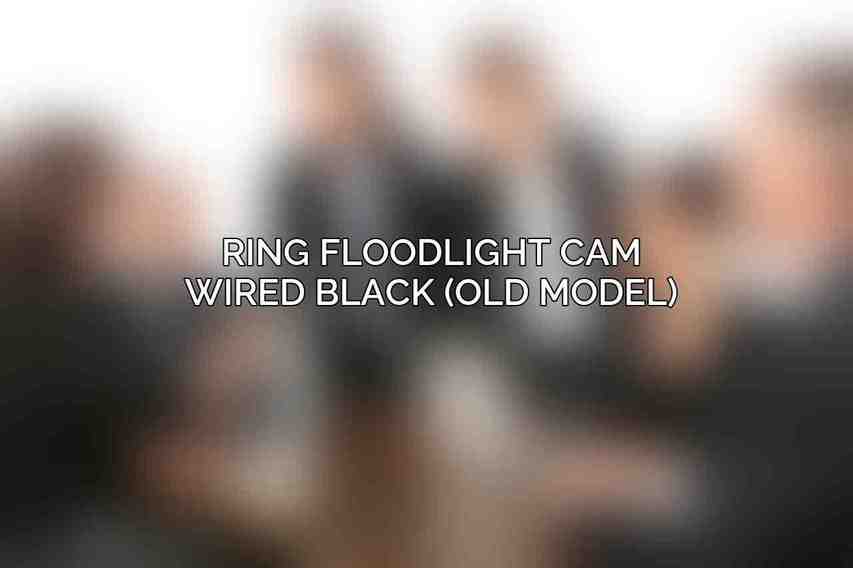 Ring Floodlight Cam Wired Black (Old Model)