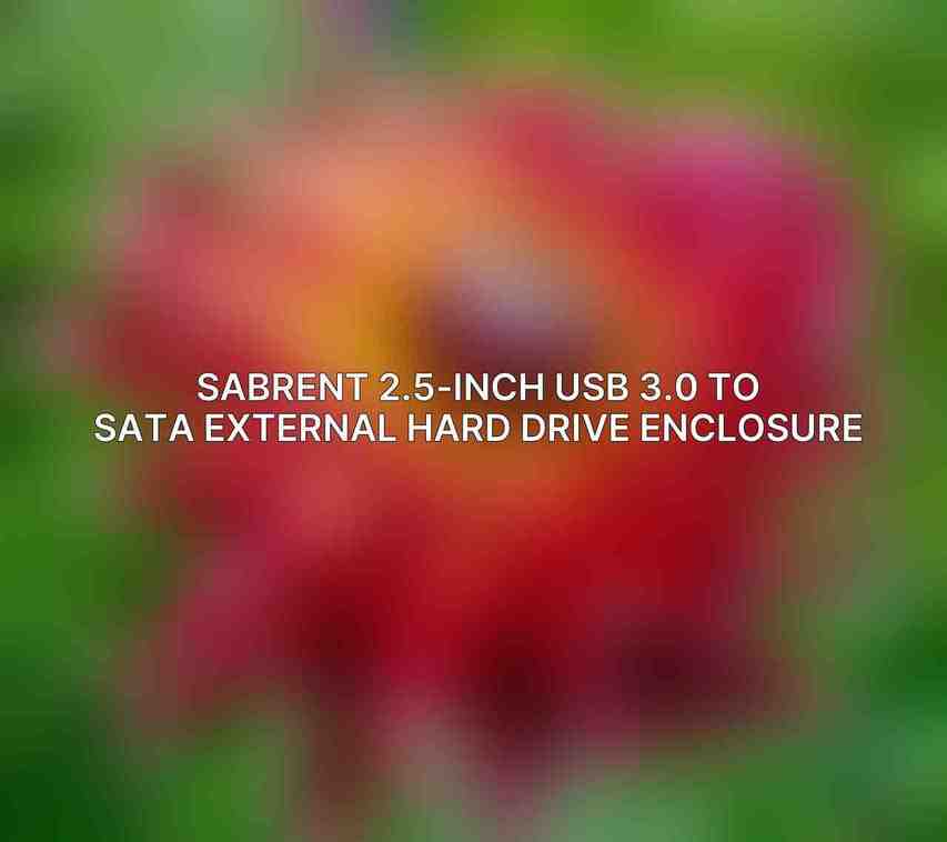 Sabrent 2.5-Inch USB 3.0 to SATA External Hard Drive Enclosure
