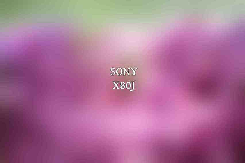 Sony X80J