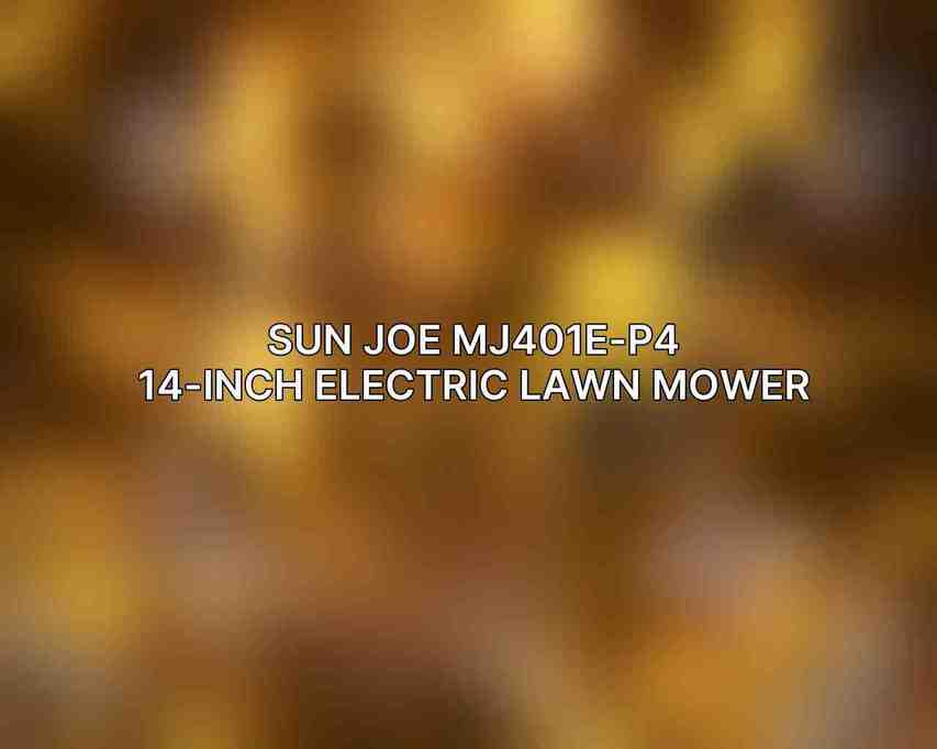 Sun Joe MJ401E-P4 14-Inch Electric Lawn Mower