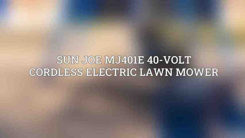 Sun Joe MJ401E 40-Volt Cordless Electric Lawn Mower