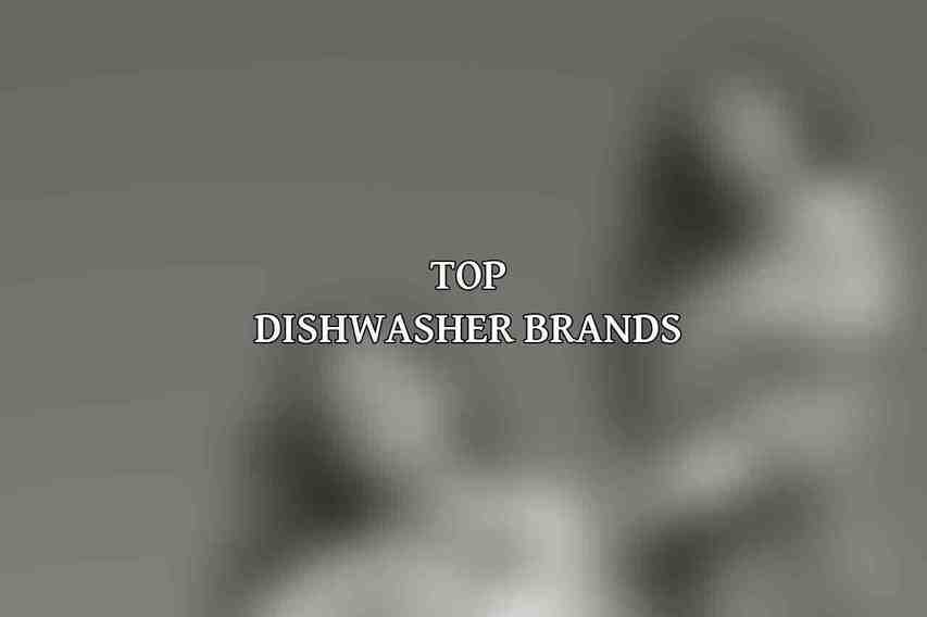 Top Dishwasher Brands