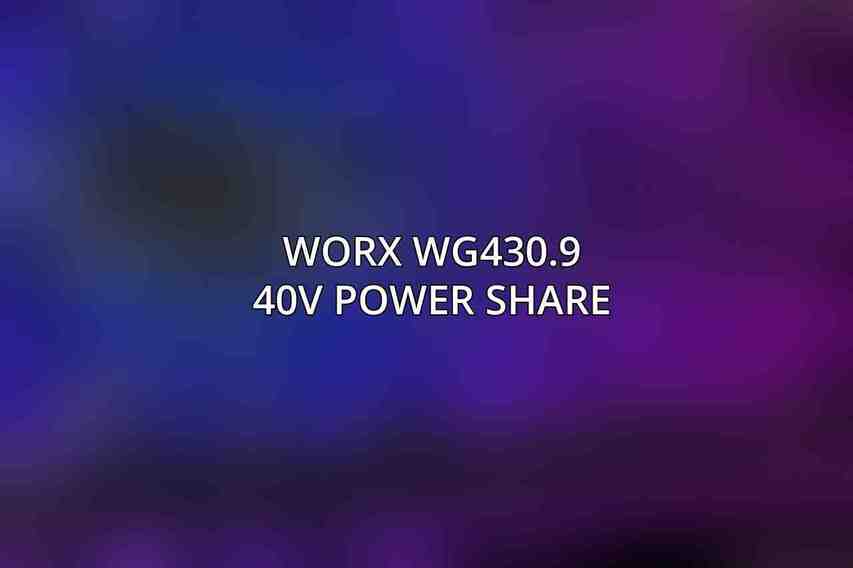 Worx WG430.9 40V Power Share