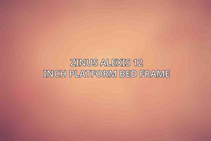 Zinus Alexis 12 Inch Platform Bed Frame