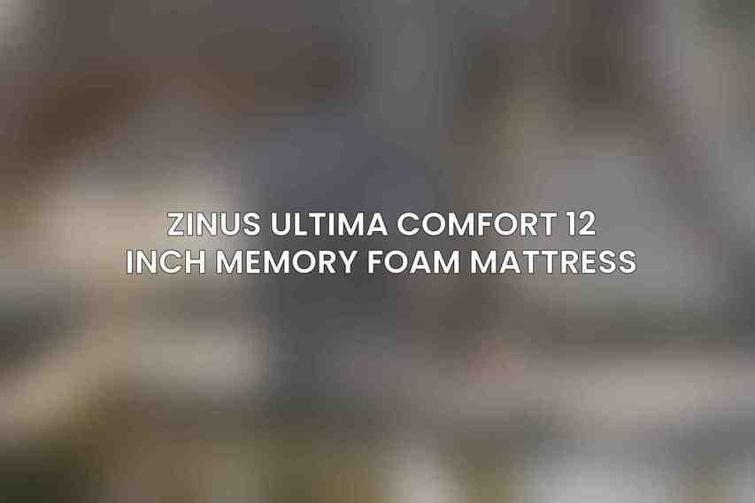Zinus Ultima Comfort 12 Inch Memory Foam Mattress