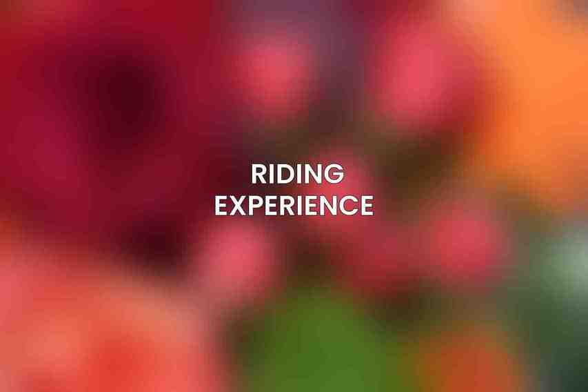 Riding Experience 